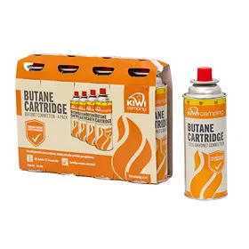 Kiwi Camping 220G RVR Butane Canisters 4 PK